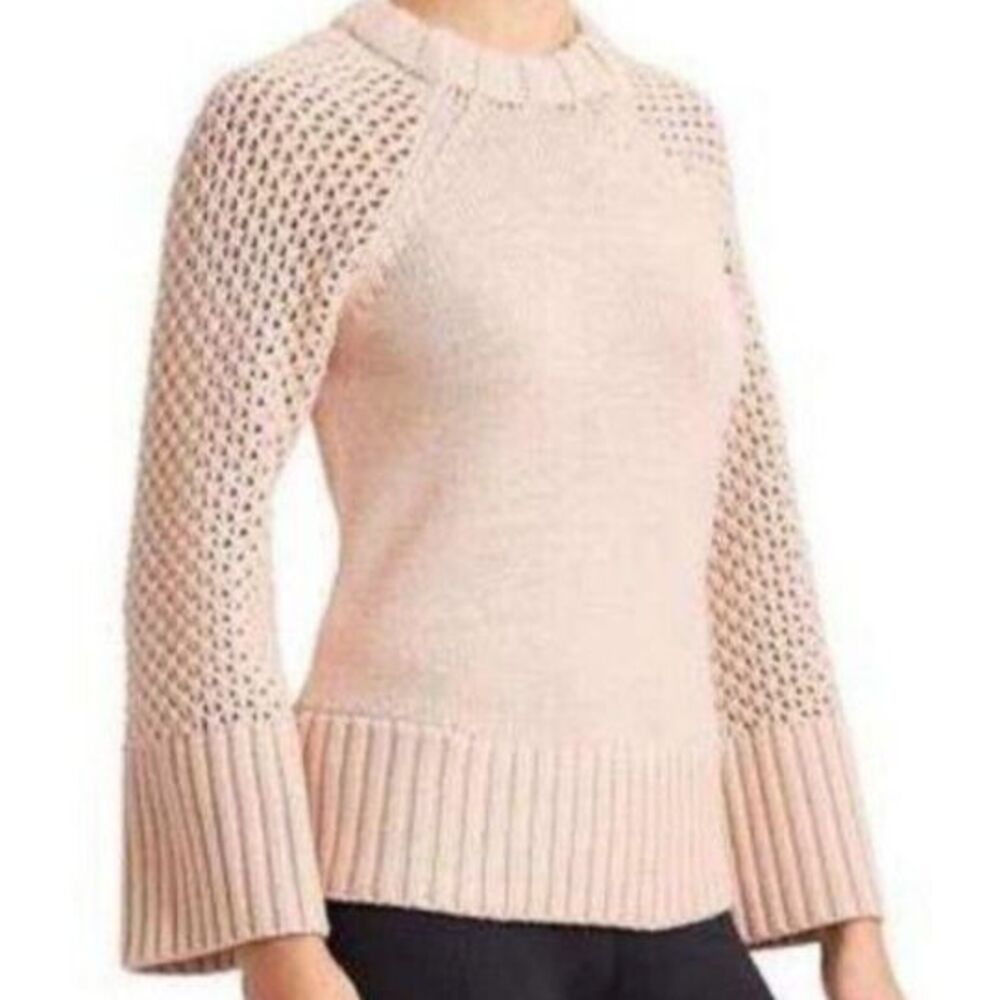 Derek Lam 10 Crosby x Athleta Village Pink Turtleneck Cashmere‎ Wool Sz Small